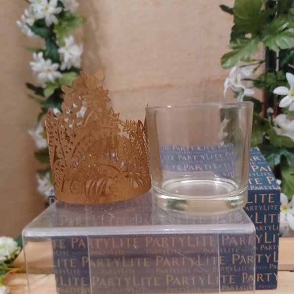 🔹🔷PartyLite Golden Frond Votive Trio🔷🔹 - Picture 10 of 11